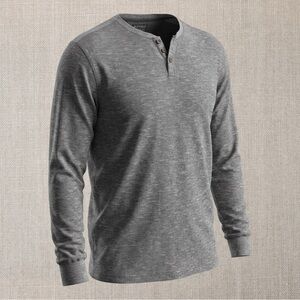 Buffalo David Bitton Gray Crewneck Sweater with Ribbed Details